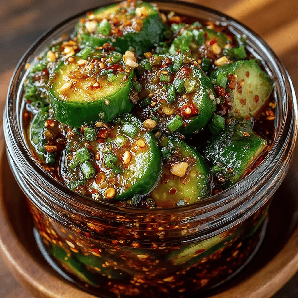 Kimchi, a staple in Korean cuisine, has transcended its traditional roots and become a popular addition to a variety of dishes around the world. Known for its bold flavors and probiotic benefits, kimchi is versatile, finding its way into tacos, sandwiches, and even salads. While traditional recipes often feature cabbage or radishes, the world of kimchi is expansive, allowing for creative adaptations that cater to different tastes and textures. One such adaptation is the Spicy Hatch Chili Kimchi Cucumber, which brings a refreshing twist to the classic dish while maintaining its signature heat and depth of flavor.