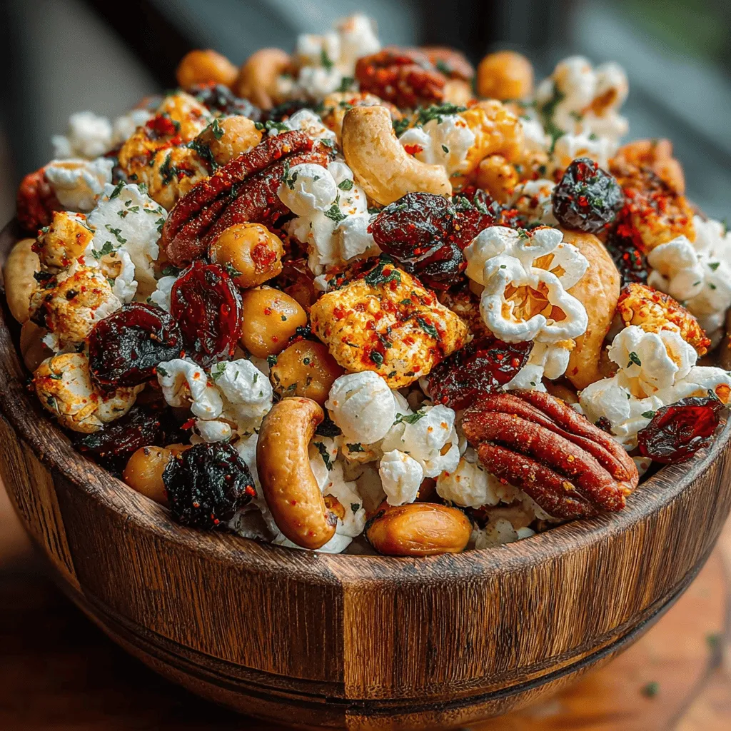 Chili Roasted Chickpea Snack Mix is a delightful blend of flavors and textures that serves as a nutritious and satisfying snack. This mix combines the earthiness of chickpeas with the crunch of nuts and a medley of spices, creating a snack that is both delicious and wholesome. With chickpeas providing a rich source of protein and nuts offering healthy fats, this snack mix is perfect for anyone looking to indulge in a guilt-free treat. Whether you're gearing up for a movie night, embarking on a road trip, or simply seeking a healthier option to munch on throughout the day, this recipe is sure to become a favorite.