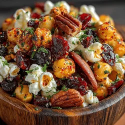 Chili Roasted Chickpea Snack Mix is a delightful blend of flavors and textures that serves as a nutritious and satisfying snack. This mix combines the earthiness of chickpeas with the crunch of nuts and a medley of spices, creating a snack that is both delicious and wholesome. With chickpeas providing a rich source of protein and nuts offering healthy fats, this snack mix is perfect for anyone looking to indulge in a guilt-free treat. Whether you're gearing up for a movie night, embarking on a road trip, or simply seeking a healthier option to munch on throughout the day, this recipe is sure to become a favorite.