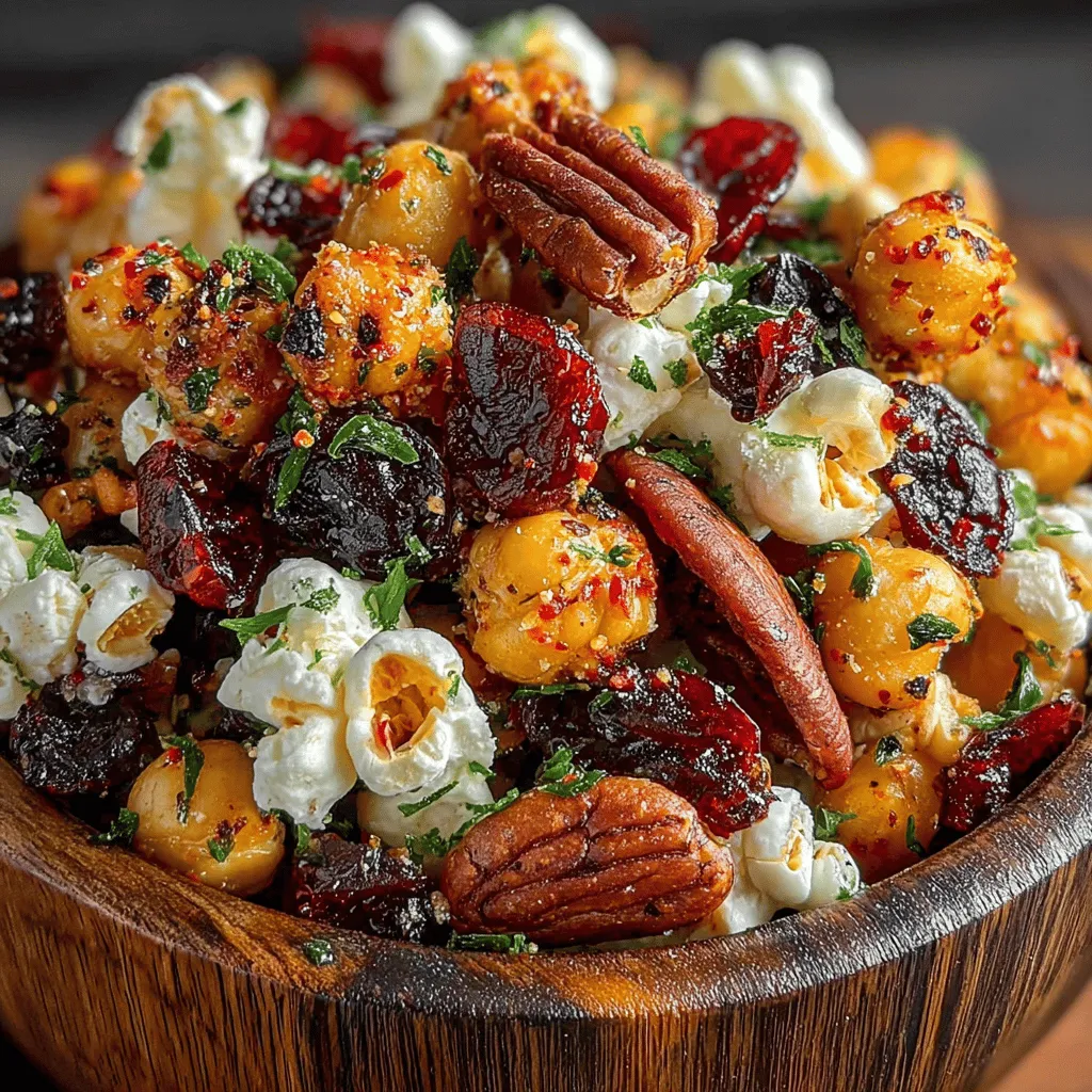 Chili Roasted Chickpea Snack Mix is a delightful blend of flavors and textures that serves as a nutritious and satisfying snack. This mix combines the earthiness of chickpeas with the crunch of nuts and a medley of spices, creating a snack that is both delicious and wholesome. With chickpeas providing a rich source of protein and nuts offering healthy fats, this snack mix is perfect for anyone looking to indulge in a guilt-free treat. Whether you're gearing up for a movie night, embarking on a road trip, or simply seeking a healthier option to munch on throughout the day, this recipe is sure to become a favorite.