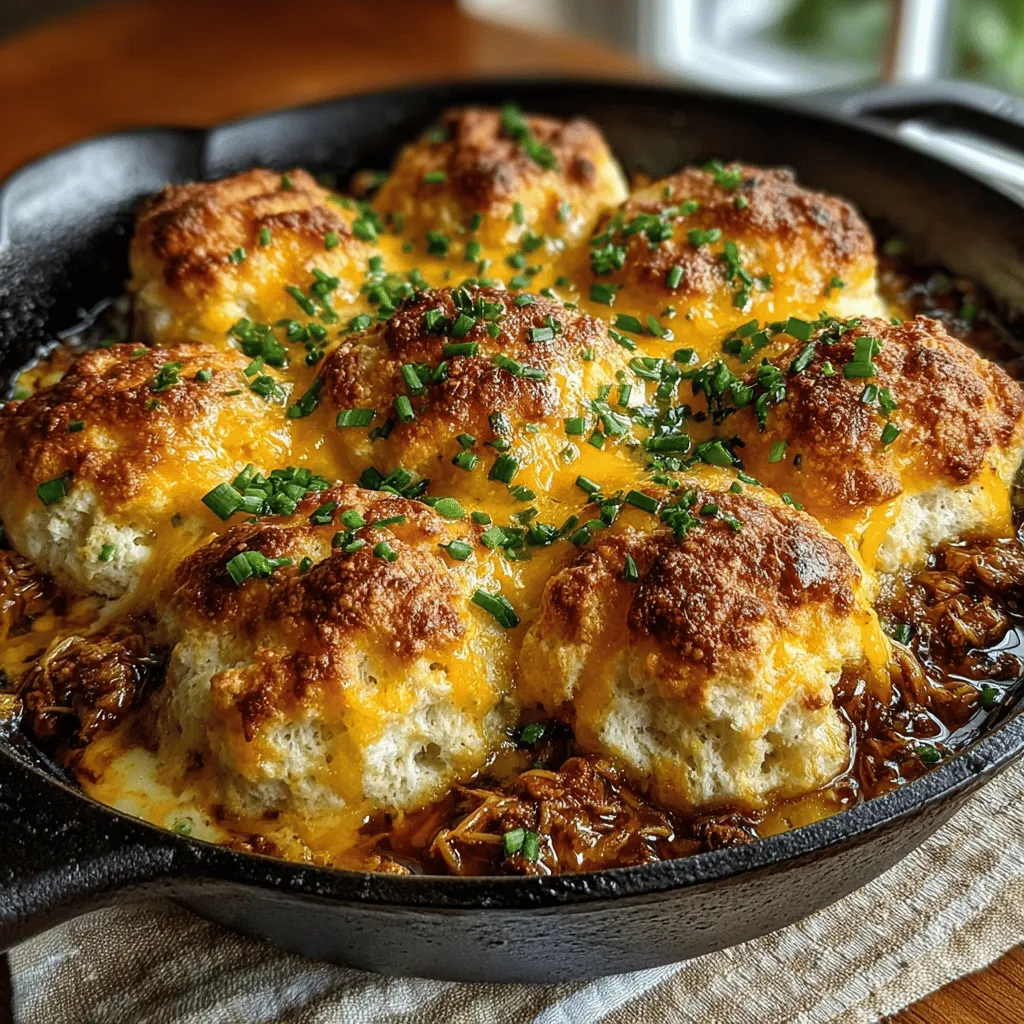 One of the great aspects of the Cheesy Chicken Delight Skillet Biscuits is that you can customize the flavor to your liking, especially when it comes to heat. If you enjoy a little spice, consider adding crushed red pepper flakes or finely chopped jalapeños to the chicken while sautéing. For those who prefer a milder flavor, simply omit these ingredients or reduce the amount used. Experimenting with heat levels can help you create a dish that perfectly suits your palate.