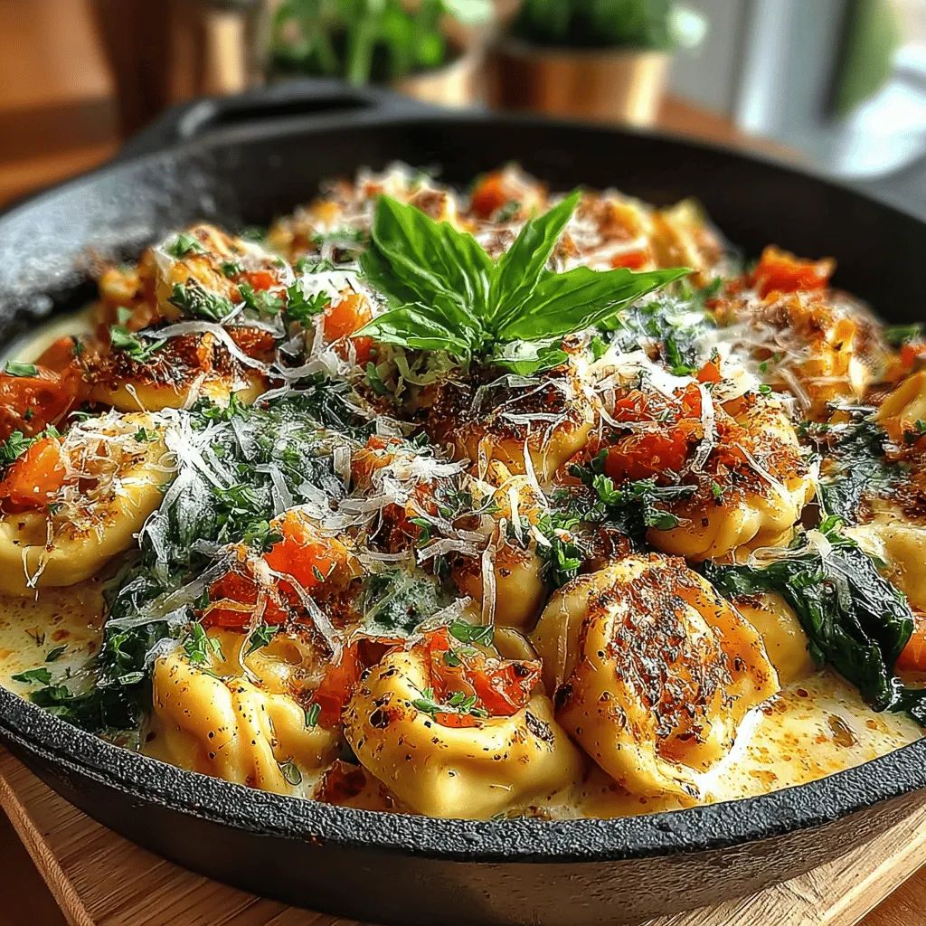 To achieve the signature creamy texture of our Creamy Tomato Tortellini Skillet Delight, incorporating heavy cream is essential. Here’s how to seamlessly integrate it into your dish while ensuring the right consistency:
