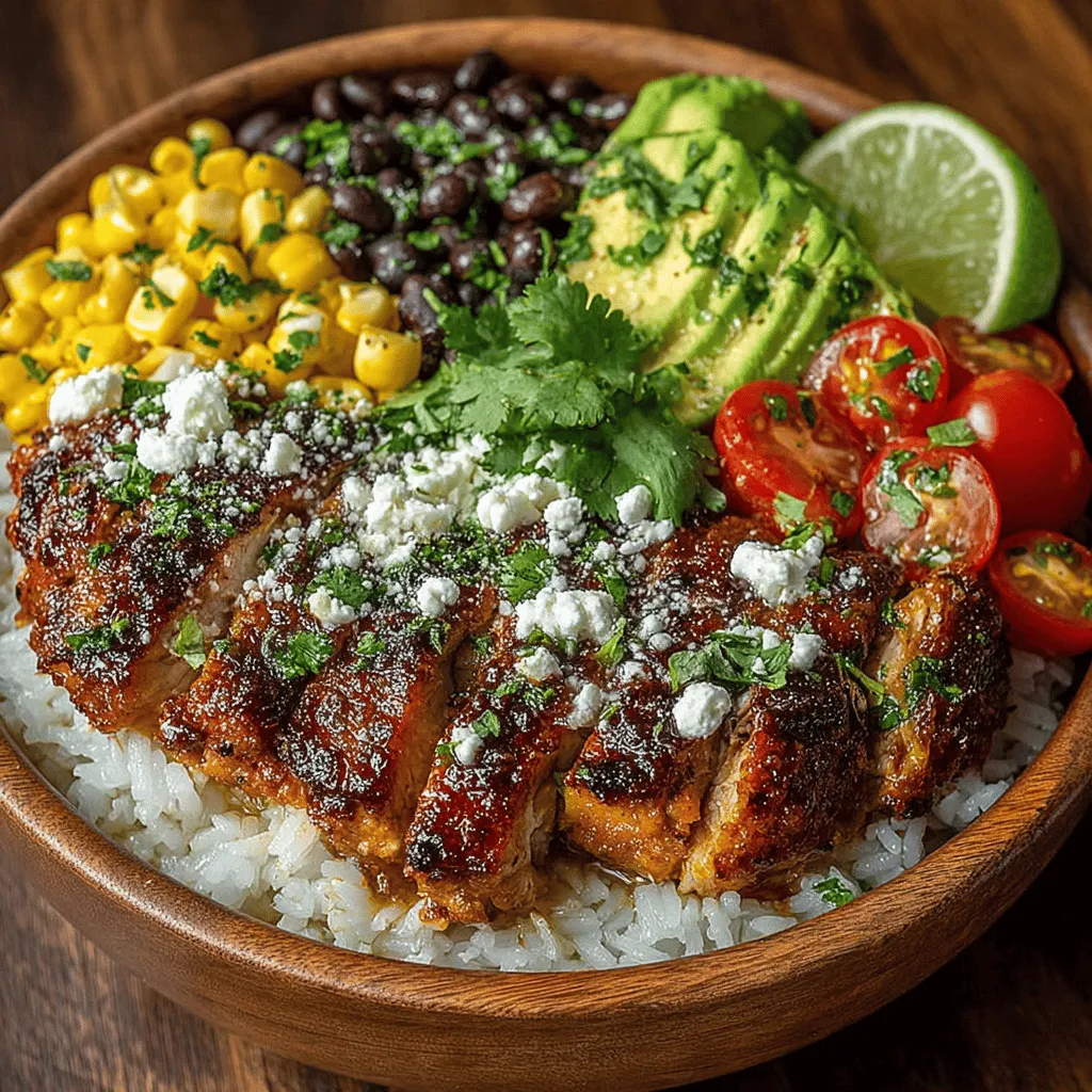 Spicy Hatch Chili Chicken Rice Bowls are a culinary delight that combines the robust flavors of marinated chicken thighs with the distinctive heat of Hatch chiles, all served over a bed of fragrant jasmine rice. This dish is not only satisfying but also packs a punch with its vibrant flavors and textures. The marriage of spicy, savory, and fresh ingredients creates a well-rounded meal that is perfect for any occasion, whether you’re cooking for family or hosting friends.