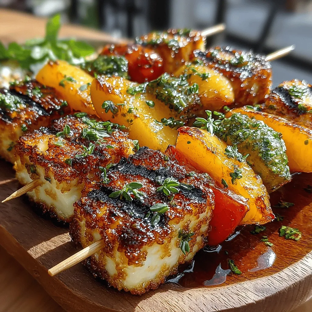 As the sun shines brightly and the days grow longer, the call for outdoor gatherings and barbecues becomes irresistible. Among the myriad of dishes that can grace your summer table, Grilled Halloumi and Peach Skewers stand out as a delightful blend of flavors and textures. This recipe not only tantalizes the taste buds but also showcases the best of what summer has to offer: succulent peaches and savory halloumi cheese.