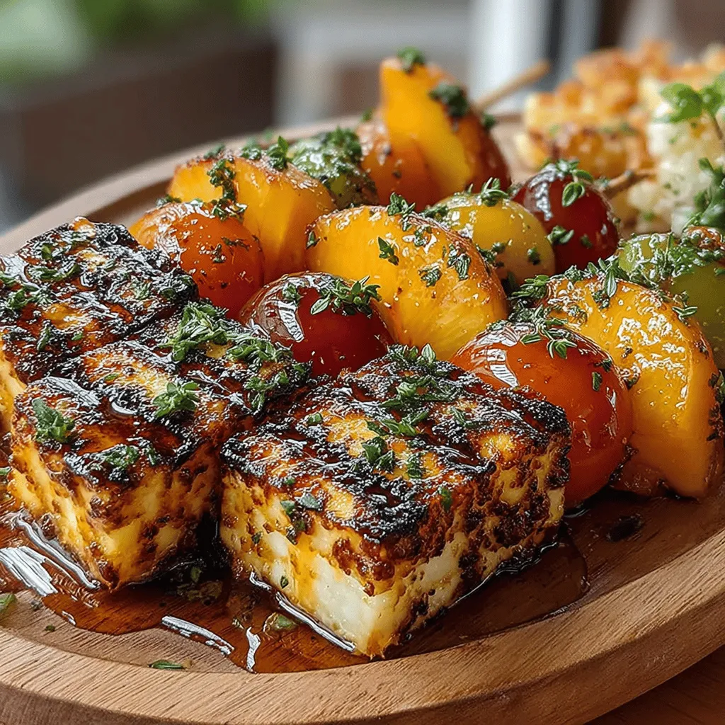 As the sun shines brightly and the days grow longer, the call for outdoor gatherings and barbecues becomes irresistible. Among the myriad of dishes that can grace your summer table, Grilled Halloumi and Peach Skewers stand out as a delightful blend of flavors and textures. This recipe not only tantalizes the taste buds but also showcases the best of what summer has to offer: succulent peaches and savory halloumi cheese.