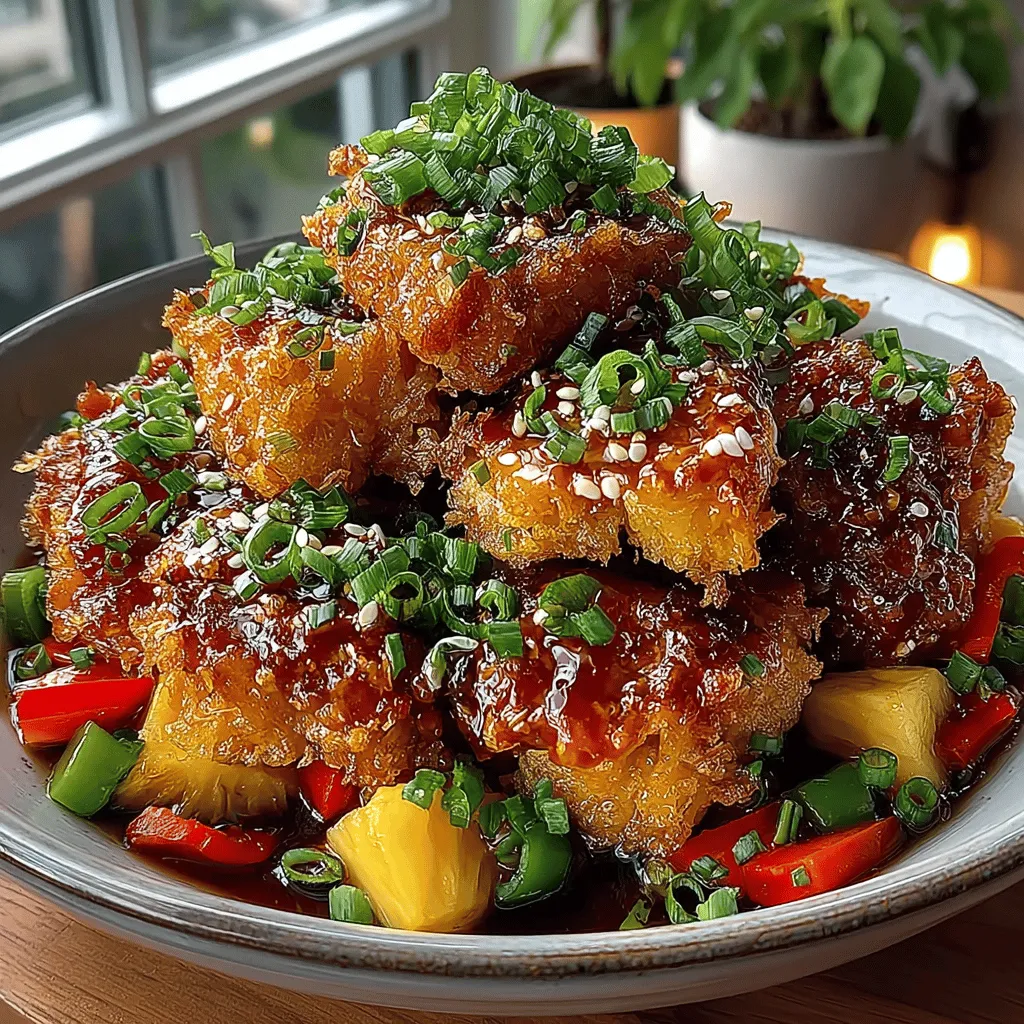 Crispy Sweet & Sour Chicken Bites are a culinary delight that takes the traditional sweet and sour chicken to a new level. This dish expertly balances savory and sweet flavors, creating an unforgettable dining experience that’s perfect for any occasion. Whether you're preparing a casual weeknight dinner or hosting a festive gathering, these chicken bites promise to impress your family and friends with their irresistible crunch and vibrant taste.