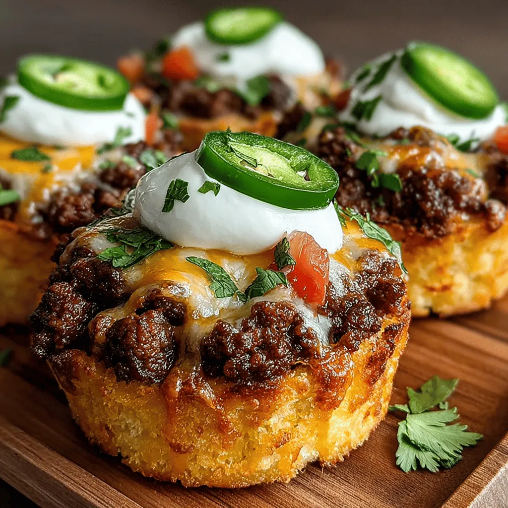 Tacos have long been a beloved staple in many households, celebrated for their versatility and vibrant flavors. From classic street tacos to gourmet variations, they offer endless possibilities for customization. One delightful innovation in the taco family is the Cheesy Ground Beef Taco Cups—a fun and creative twist that transforms traditional taco ingredients into bite-sized delights. These taco cups are not only easy to prepare but also perfect for gatherings, making them a hit at parties, game days, or casual family dinners.