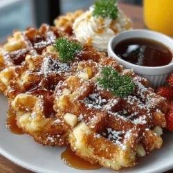 Apple Cinnamon Waffle Dippers Recipe