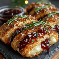 Cranberry Brie Puff Pastry Twists are a culinary delight that perfectly encapsulate the essence of festive gatherings and special occasions. Whether you're planning a holiday feast, hosting a cocktail party, or simply looking for an impressive appetizer to share with friends, these twists offer a unique blend of flavors that are sure to please any palate. The combination of creamy Brie cheese and the tart sweetness of cranberry sauce creates a taste sensation that’s both comforting and sophisticated.