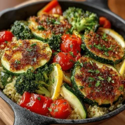 In today’s fast-paced world, the demand for quick, nutritious meals has never been higher. One-pan meals have emerged as a go-to solution for busy individuals and families looking to save time without sacrificing flavor or health. These meals allow for a seamless cooking experience, where you can combine various ingredients in a single pan, minimizing cleanup and maximizing taste. Among the many delightful one-pan recipes, the Zesty One-Pan Lemon Herb Quinoa & Veggies stands out as a colorful and nutritious option that’s perfect for any meal of the day.