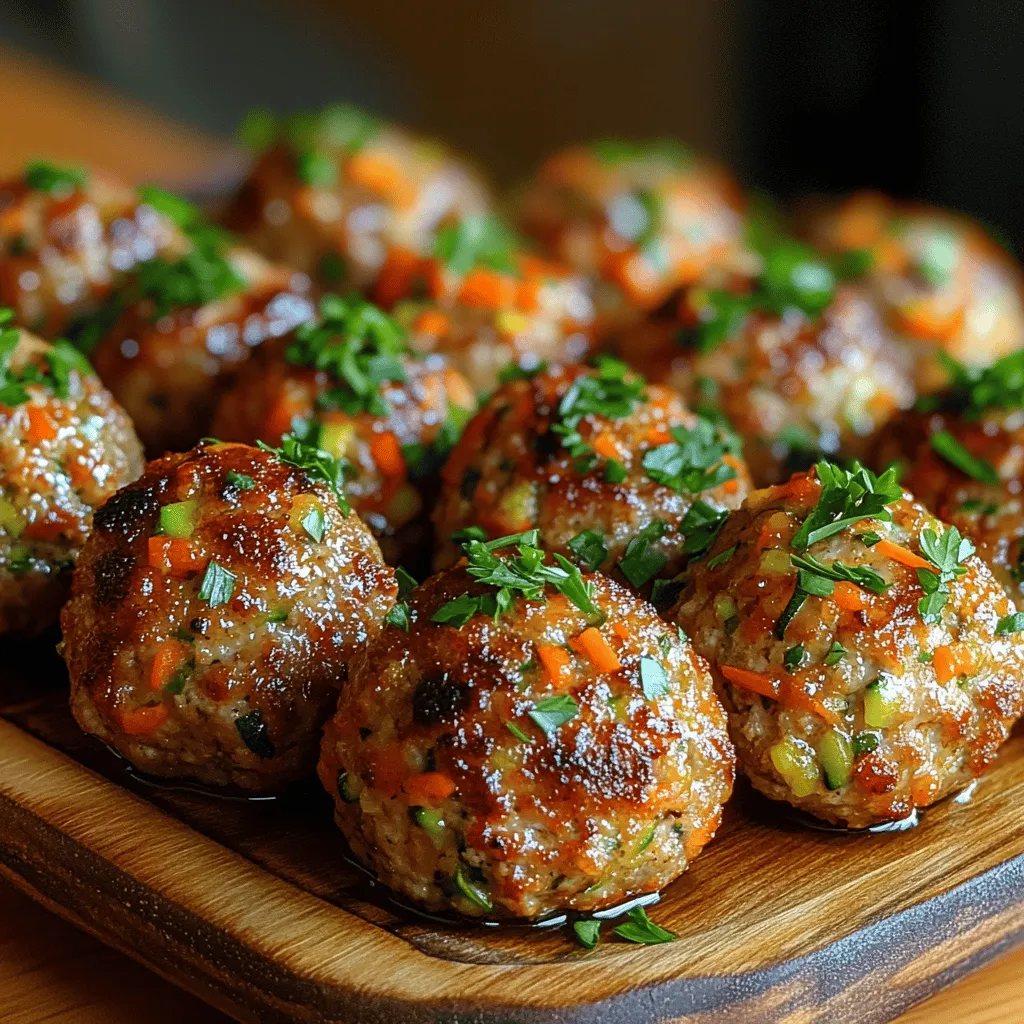 - 1 pound ground turkey - 1 medium zucchini, grated - 1 medium carrot, grated - 1 red bell pepper, finely chopped - 1 small onion, finely chopped - 1 cup breadcrumbs (preferably whole wheat) - 1/2 cup grated Parmesan cheese - 2 cloves garlic, minced - 1 teaspoon dried oregano - 1 teaspoon ground cumin - 1 teaspoon smoked paprika - 1 large egg - Salt and pepper to taste - Olive oil for greasing the baking sheet