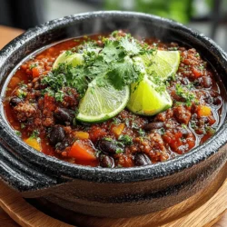 - 1 pound ground turkey - 1 can (15 ounces) kidney beans, drained and rinsed - 1 can (15 ounces) black beans, drained and rinsed - 1 can (14.5 ounces) diced tomatoes with green chilies - 1 medium onion, diced - 1 bell pepper, diced (any color) - 3 cloves garlic, minced - 2 tablespoons chili powder - 1 teaspoon ground cumin - 1 teaspoon smoked paprika - 1/2 teaspoon cayenne pepper (adjust to taste) - 2 cups chicken or vegetable broth - 1 tablespoon Worcestershire sauce - Salt and pepper to taste - Fresh cilantro, for garnish - Lime wedges, for serving