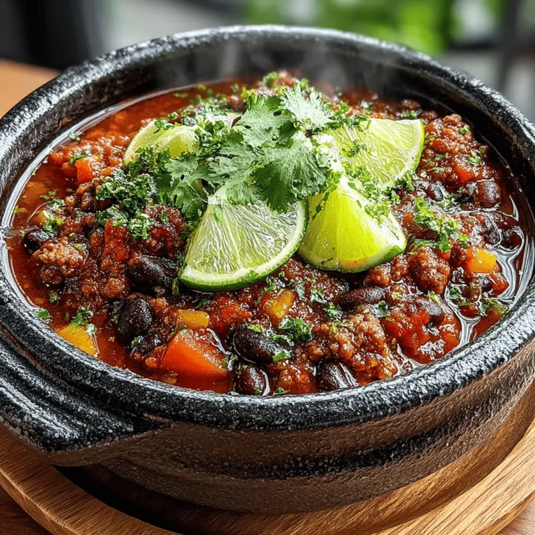 - 1 pound ground turkey - 1 can (15 ounces) kidney beans, drained and rinsed - 1 can (15 ounces) black beans, drained and rinsed - 1 can (14.5 ounces) diced tomatoes with green chilies - 1 medium onion, diced - 1 bell pepper, diced (any color) - 3 cloves garlic, minced - 2 tablespoons chili powder - 1 teaspoon ground cumin - 1 teaspoon smoked paprika - 1/2 teaspoon cayenne pepper (adjust to taste) - 2 cups chicken or vegetable broth - 1 tablespoon Worcestershire sauce - Salt and pepper to taste - Fresh cilantro, for garnish - Lime wedges, for serving