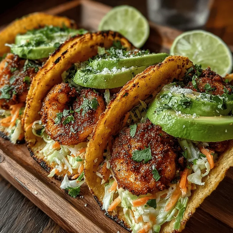 Shrimp tacos have emerged as a beloved dish in contemporary cuisine, offering a delightful balance of flavors and textures. These zesty skillet shrimp tacos are an excellent choice for anyone seeking a quick yet satisfying meal. The succulent shrimp are perfectly seasoned, delivering a punch of flavor that is beautifully complemented by a refreshing crunchy slaw. Whether it's a casual weeknight dinner or a festive gathering with friends, these tacos are sure to impress.