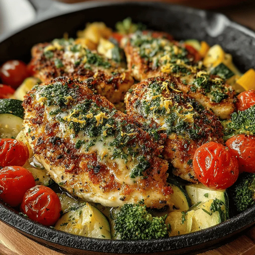 Introducing the Zesty One-Pan Lemon Garlic Chicken & Veggies, a culinary creation that stands as a testament to the beauty of simplicity in home cooking. This dish is not just about satisfying your hunger; it's about embracing vibrant flavors and wholesome ingredients that can elevate your dining experience. The combination of tender chicken, fresh vegetables, and a zesty marinade yields a meal that is as appealing to the palate as it is to the eye.