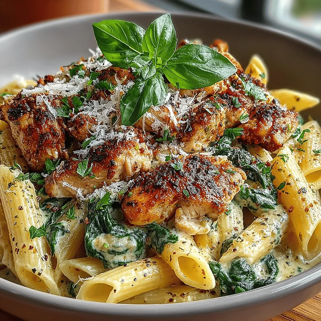 If you're seeking a dish that combines comfort, flavor, and ease of preparation, look no further than Creamy Spinach and Chicken Skillet Pasta. This recipe beautifully marries tender chicken, vibrant spinach, and a luscious creamy sauce, all enveloped around perfectly cooked pasta. Ideal for busy weeknights or a cozy dinner at home, this dish can be prepared in just 30 minutes, making it a go-to choice for anyone looking to whip up a satisfying meal without spending hours in the kitchen.