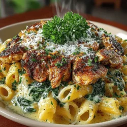 Welcome to a culinary journey that combines the rich flavors of creamy garlic sauce with tender chicken and fresh spinach, all served over perfectly cooked pasta. This Creamy Garlic Chicken and Spinach Pasta recipe is not only a delightful meal to prepare but also a comforting dish that can be enjoyed any night of the week. With its simplicity and elegance, it’s perfect for busy families or a quiet dinner for two. In this article, we will explore the ingredients, preparation steps, and the reasons why this dish will become a staple in your kitchen.
