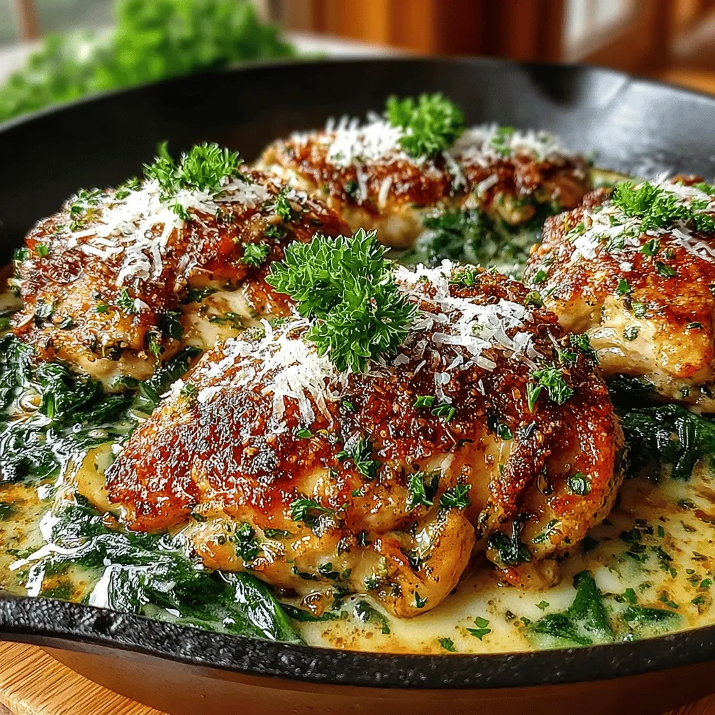 In the realm of quick weeknight dinners, the Creamy Garlic Chicken and Spinach Skillet shines brightly as a delectable option. This dish seamlessly combines tender chicken breasts with a rich, creamy sauce infused with aromatic garlic and fresh spinach, creating a meal that is both satisfying and nutritious. Whether you're a culinary novice or an experienced home cook, this recipe is designed to be simple yet bursting with flavor, making it perfect for busy evenings or special occasions. In this article, we will explore the step-by-step process of creating this delightful dish, along with insights into its key ingredients and nutritional benefits.