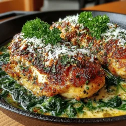 In the realm of quick weeknight dinners, the Creamy Garlic Chicken and Spinach Skillet shines brightly as a delectable option. This dish seamlessly combines tender chicken breasts with a rich, creamy sauce infused with aromatic garlic and fresh spinach, creating a meal that is both satisfying and nutritious. Whether you're a culinary novice or an experienced home cook, this recipe is designed to be simple yet bursting with flavor, making it perfect for busy evenings or special occasions. In this article, we will explore the step-by-step process of creating this delightful dish, along with insights into its key ingredients and nutritional benefits.