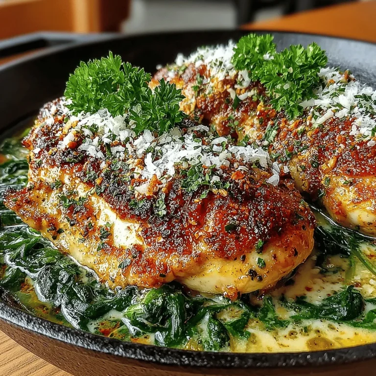 In the realm of quick weeknight dinners, the Creamy Garlic Chicken and Spinach Skillet shines brightly as a delectable option. This dish seamlessly combines tender chicken breasts with a rich, creamy sauce infused with aromatic garlic and fresh spinach, creating a meal that is both satisfying and nutritious. Whether you're a culinary novice or an experienced home cook, this recipe is designed to be simple yet bursting with flavor, making it perfect for busy evenings or special occasions. In this article, we will explore the step-by-step process of creating this delightful dish, along with insights into its key ingredients and nutritional benefits.
