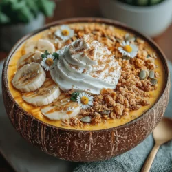 - 1 cup canned pumpkin puree - 1 frozen banana - 1 cup almond milk (or any milk of choice) - 2 tablespoons maple syrup (or honey, to taste) - 1 teaspoon vanilla extract - 1 teaspoon pumpkin pie spice - 1/2 teaspoon cinnamon - 1 tablespoon chia seeds (optional) - Toppings: granola, nuts, seeds, or fresh fruit (as desired)