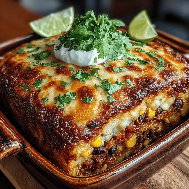 In the realm of wholesome and delicious meals, the Cheesy Quinoa and Black Bean Casserole stands out as a versatile dish that caters to various dietary needs. This one-pan wonder combines the nutty flavor of quinoa with the hearty texture of black beans, all enveloped in a rich layer of melted cheese. Ideal for family dinners, meal prep, or a cozy gathering with friends, this casserole is not only satisfying but also packed with nutrients. In this article, we will delve into the details of this recipe, explore its nutritional benefits, and provide tips on variations and serving suggestions.