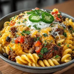 Fusion recipes have gained immense popularity in recent years, appealing to adventurous eaters and busy families alike. One standout dish that exemplifies this trend is Taco Pasta Delight, a unique creation that combines the beloved flavors of tacos with the comforting essence of pasta. This dish is not only a feast for the taste buds but also a quick and simple solution for weeknight dinners or family meals. With its vibrant flavors and hearty ingredients, Taco Pasta Delight is sure to become a staple in your household.