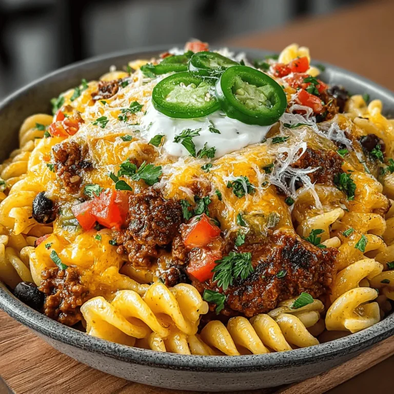 Fusion recipes have gained immense popularity in recent years, appealing to adventurous eaters and busy families alike. One standout dish that exemplifies this trend is Taco Pasta Delight, a unique creation that combines the beloved flavors of tacos with the comforting essence of pasta. This dish is not only a feast for the taste buds but also a quick and simple solution for weeknight dinners or family meals. With its vibrant flavors and hearty ingredients, Taco Pasta Delight is sure to become a staple in your household.