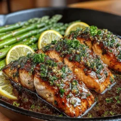 Zesty One-Pan Lemon Herb Salmon with Asparagus is the perfect dish for those seeking a quick, healthy, and flavorful meal. As busy lifestyles become the norm, one-pan recipes have surged in popularity among individuals and families alike. This dish not only delivers on taste but also showcases the freshness of its ingredients, making it ideal for both beginner cooks and seasoned chefs. With minimal prep and cleanup, this recipe allows you to enjoy a delicious and nutritious dinner without spending hours in the kitchen.