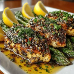 - 4 boneless, skinless chicken breasts - 1 bunch of fresh asparagus - Zest of 1 lemon - Juice of 2 lemons - 4 cloves of garlic, minced - 1/4 cup extra virgin olive oil - 1 teaspoon dried oregano - 1 teaspoon smoked paprika - Salt and pepper, to taste