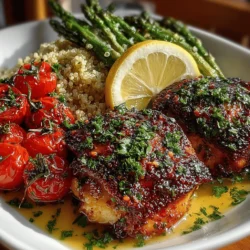 Zesty Lemon Herb Quinoa and Roasted Chicken is a delightful dish that perfectly balances fresh flavors and healthy ingredients. This recipe highlights the nutritious benefits of quinoa, a superfood packed with protein and fiber, alongside lean roasted chicken that provides essential nutrients. The zesty flavors of lemon and fresh herbs not only enhance the dish but also promote a refreshing dining experience. This meal is not only simple to prepare but also versatile, making it an ideal choice for weeknight dinners or special occasions.