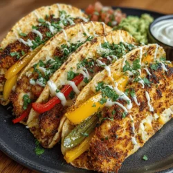 Fajitas have earned their place as a beloved staple in both Tex-Mex cuisine and the hearts of food enthusiasts across the globe. Known for their vibrant colors and tantalizing flavors, these sizzling delights offer a versatile canvas for a variety of ingredients, making them ideal for any occasion—from casual family dinners to lively gatherings with friends. However, while traditional fajitas are often grilled or sautéed, this recipe puts a unique twist on the classic by baking the chicken and vegetables. This method not only enhances the texture to achieve a satisfying crispiness but also allows for a healthier preparation that doesn't compromise on flavor.