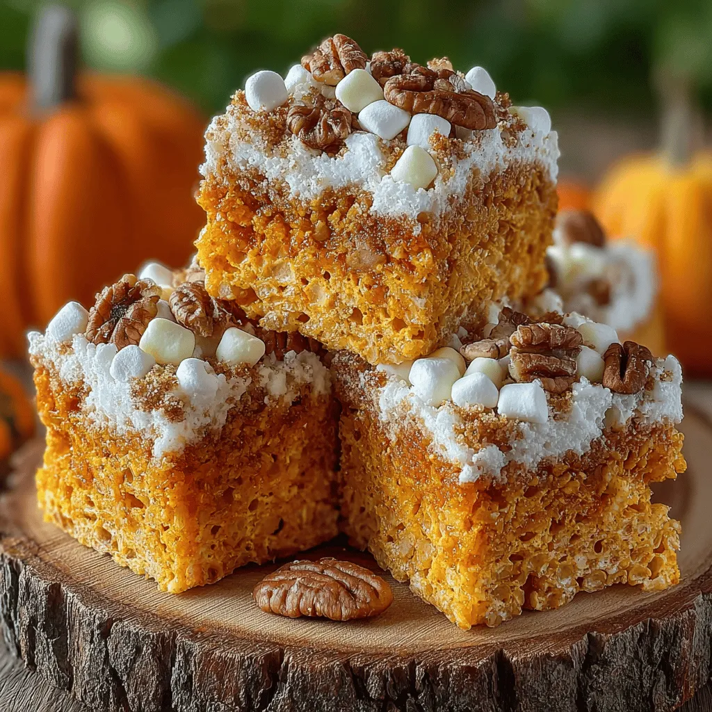 As the leaves begin to turn and the air gets crisper, the aroma of pumpkin spice wafts through homes everywhere. This seasonal flavor has become synonymous with fall, evoking warmth, nostalgia, and comfort. One delightful way to embrace this festive spirit is through the creation of Pumpkin Spice Rice Krispie Treats—a whimsical twist on the classic dessert that has captivated taste buds for generations. These treats combine the iconic crunch of Rice Krispies with the creamy richness of pumpkin puree and a medley of warm spices, making them the perfect addition to any autumn gathering or a cozy snack to enjoy at home.