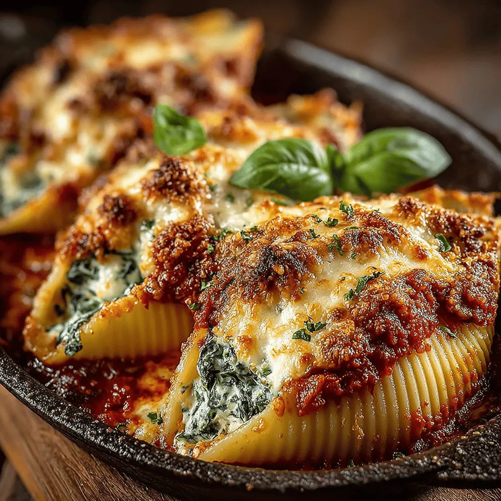 To prepare the delightful filling for your creamy spinach and ricotta stuffed shells, start by taking a large mixing bowl. Begin by adding approximately 2 cups of chopped fresh spinach, which you can either sauté lightly or use raw, depending on your preference. If you choose to sauté, a quick cook in a pan with a little olive oil will enhance the spinach’s flavor while reducing its volume. Allow it to cool slightly before adding it to the bowl.
