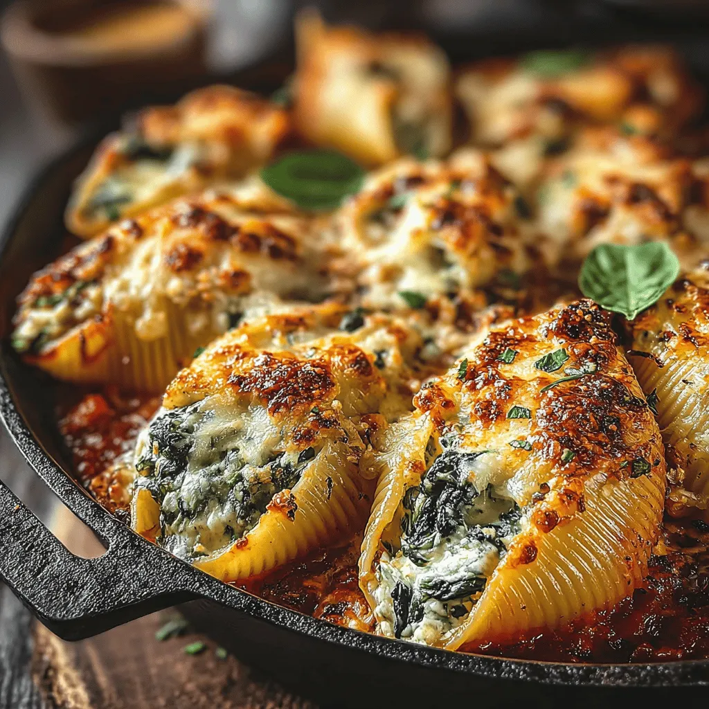 To prepare the delightful filling for your creamy spinach and ricotta stuffed shells, start by taking a large mixing bowl. Begin by adding approximately 2 cups of chopped fresh spinach, which you can either sauté lightly or use raw, depending on your preference. If you choose to sauté, a quick cook in a pan with a little olive oil will enhance the spinach’s flavor while reducing its volume. Allow it to cool slightly before adding it to the bowl.