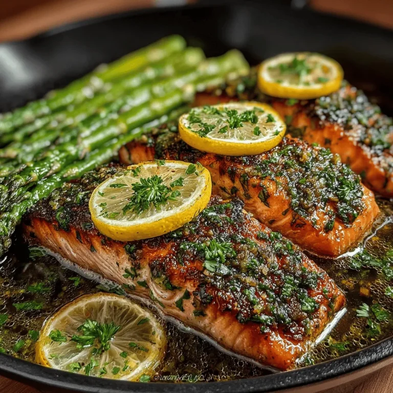 In today's fast-paced world, the demand for quick yet healthy meals is at an all-time high. Enter the Zesty One-Pan Lemon Herb Salmon with Asparagus—a dish that perfectly marries convenience with flavor. This delightful recipe not only promises a burst of freshness but also caters to those looking for a nutritious meal that can be prepared in no time. The beauty of a one-pan meal lies in its simplicity; minimal cleanup and maximum taste make it an ideal choice for busy weeknights or a sophisticated dinner party.
