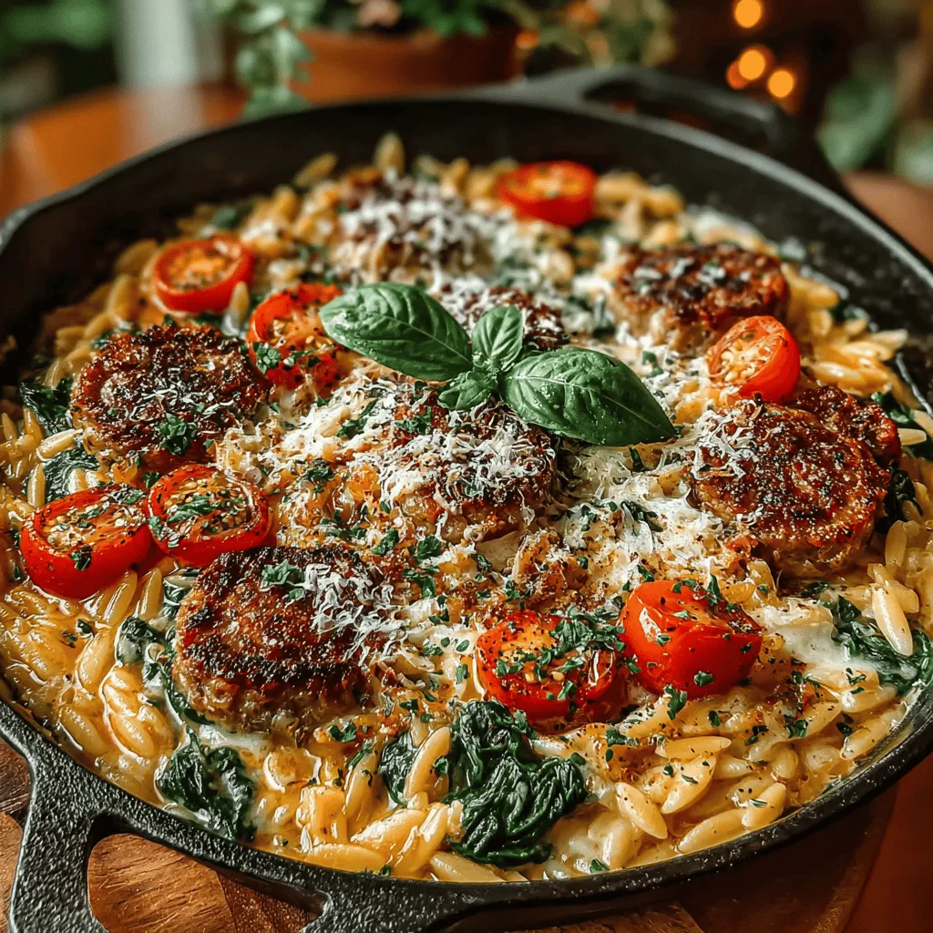 In today’s fast-paced world, one-pan meals have gained immense popularity among busy families and individuals seeking efficient and delicious solutions for dinner. These meals not only save time on cooking and cleanup but also allow for creativity and flavor without the need for complex techniques. One standout dish that embodies these qualities is the One-Pan Creamy Sausage & Spinach Orzo. This recipe marries the comfort of creamy pasta with the freshness of vegetables, creating a dish that is both satisfying and nourishing.