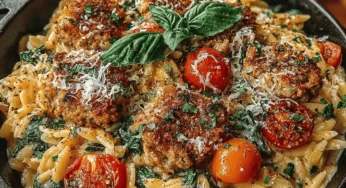 One-Pan Creamy Sausage & Spinach Orzo: The Perfect Comfort Food