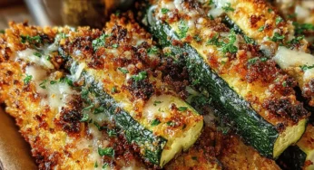 Crispy Garlic Parmesan Zucchini Fries