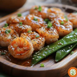 Sweet & Savory Honey Garlic Shrimp with a Snap
