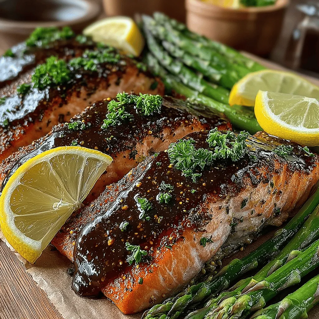 In the bustling world of modern cooking, finding a dish that perfectly balances flavor, health, and convenience can feel like a daunting task. Enter the Sweet & Savory Sheet Pan Honey Mustard Salmon and Asparagus—a delightful recipe that brings together succulent salmon fillets and tender asparagus, all enveloped in a luscious honey mustard glaze. This dish not only tantalizes the taste buds but also embodies the essence of simplicity and nutrition, making it a go-to option for busy weeknight dinners or elegant weekend gatherings.