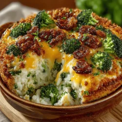 Comfort food holds a special place in our hearts and homes, often serving as a source of warmth and nostalgia. Among the many comfort food options, casseroles stand out as a quintessential family-friendly meal. They are perfect for gatherings, busy weeknights, or any occasion where you want to feed a crowd without a fuss. The Cheesy Broccoli Bliss Bake is a delightful fusion of flavors and textures that promises to be both satisfying and nutritious. With its easy preparation and use of familiar ingredients, this recipe is ideal for home cooks of all skill levels looking to bring comfort to their dinner table.