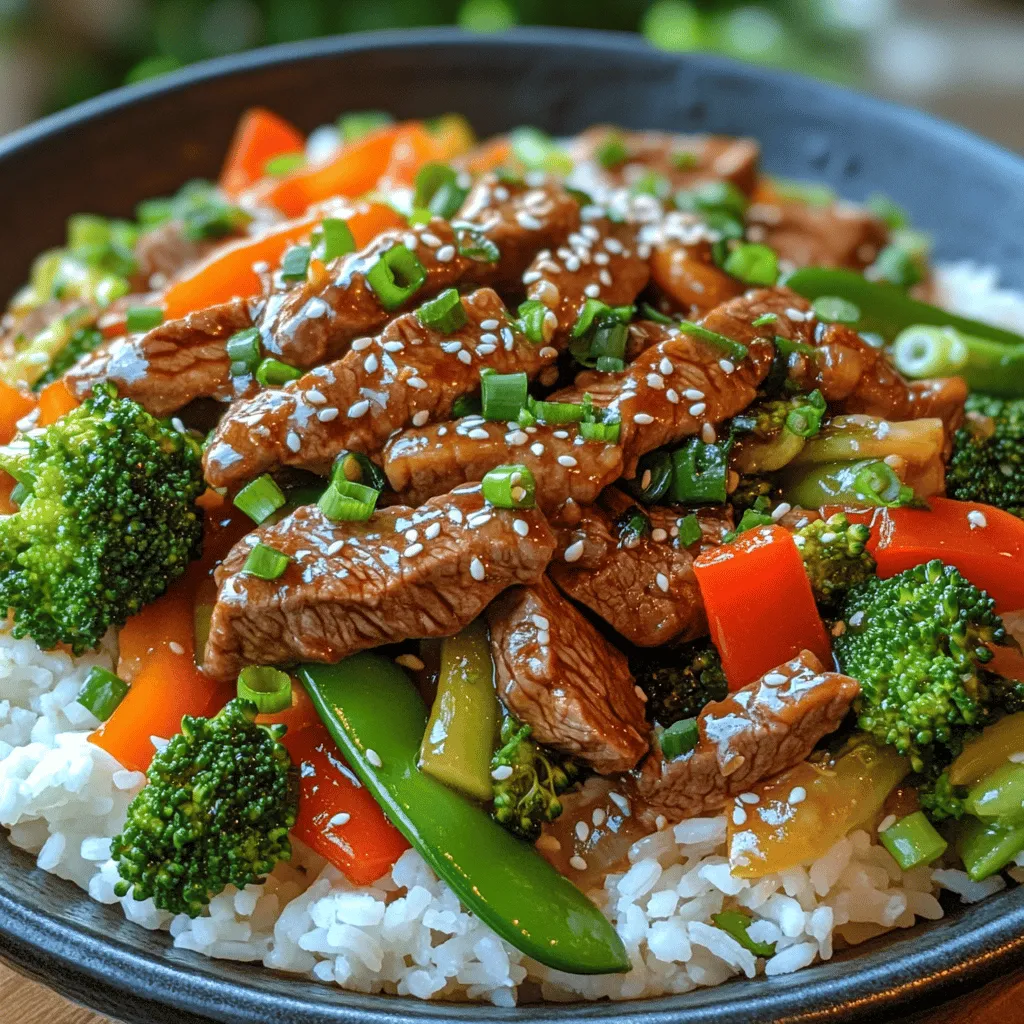 Teriyaki Beef and Vegetable Blitz is a delightful stir-fry dish that brings together the rich, savory flavors of marinated beef with the crunch and freshness of vibrant vegetables. This recipe is not only packed with flavor but also emphasizes healthy eating, making it a perfect choice for busy weeknights. With a quick prep and cooking time, you can serve a delicious and nutritious meal in under 30 minutes. The combination of tender beef and colorful veggies makes this dish appealing to both the eyes and the palate, ensuring it's a hit with family and friends.