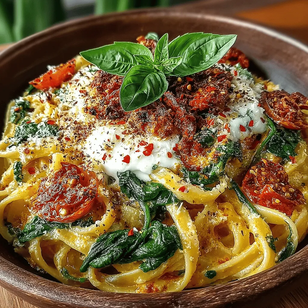 Creamy Tomato Basil Pasta with Spinach is a comforting and satisfying meal that perfectly balances rich flavors and wholesome ingredients. This dish is ideal for busy weeknights when time is of the essence, yet it also holds its own for special occasions when you want to impress your guests. The combination of a creamy tomato sauce, vibrant fresh spinach, and aromatic basil creates an irresistible blend that delights the palate. Whether you are a novice cook or a seasoned chef, this simple recipe will have you whipping up a delicious meal in no time.