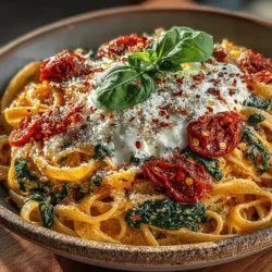 Creamy Tomato Basil Pasta with Spinach: A Flavorful Delight for Any Occasion