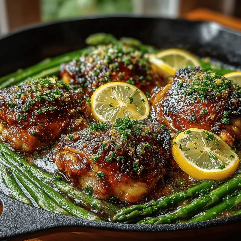 One-pan meals have become a favorite among home cooks, especially for those busy weeknights when time is of the essence. The Zesty One-Pan Lemon Garlic Chicken & Asparagus is a standout option that marries savory chicken with vibrant asparagus, all infused with the refreshing flavors of lemon and aromatic garlic. This dish not only tantalizes your taste buds but also offers healthful ingredients and easy preparation, making it an ideal choice for both families and individuals seeking a quick yet satisfying dinner.