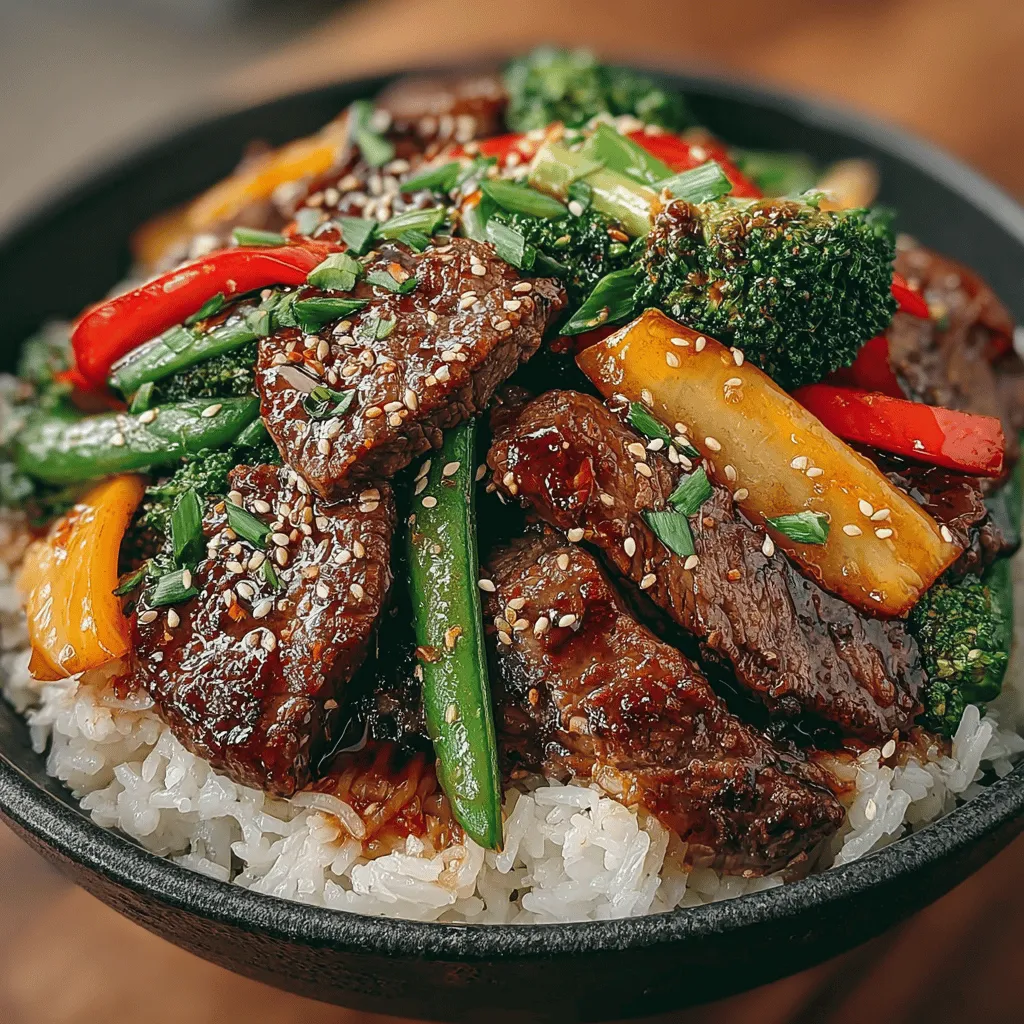 In the busy world we live in, quick and healthy meals are essential. One dish that perfectly embodies these qualities is the Sizzle & Snap Beef Stir-Fry. This vibrant recipe features tender beef sirloin and an array of seasonal vegetables, all tossed in a savory sauce that tantalizes the taste buds. Not only is this dish quick to prepare, but it also showcases the beauty and flavors of fresh ingredients, making it a delightful option for weeknight dinners or special gatherings. In this article, we will explore the components of this recipe, the cooking techniques involved, and the nutritional benefits of each ingredient, ensuring you have all the information needed to create this delicious meal.