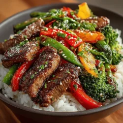 In the busy world we live in, quick and healthy meals are essential. One dish that perfectly embodies these qualities is the Sizzle & Snap Beef Stir-Fry. This vibrant recipe features tender beef sirloin and an array of seasonal vegetables, all tossed in a savory sauce that tantalizes the taste buds. Not only is this dish quick to prepare, but it also showcases the beauty and flavors of fresh ingredients, making it a delightful option for weeknight dinners or special gatherings. In this article, we will explore the components of this recipe, the cooking techniques involved, and the nutritional benefits of each ingredient, ensuring you have all the information needed to create this delicious meal.