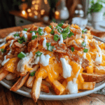 Welcome to the ultimate comfort food experience! If you're a fan of crispy fries loaded with toppings that bring joy to every bite, then you’re in for a treat. These Quick Loaded Fries with a Cheesy Comfort Spin are the perfect blend of indulgence and convenience, making them a go-to dish for game nights, casual gatherings, or simply when you’re craving that warm, cozy feeling.